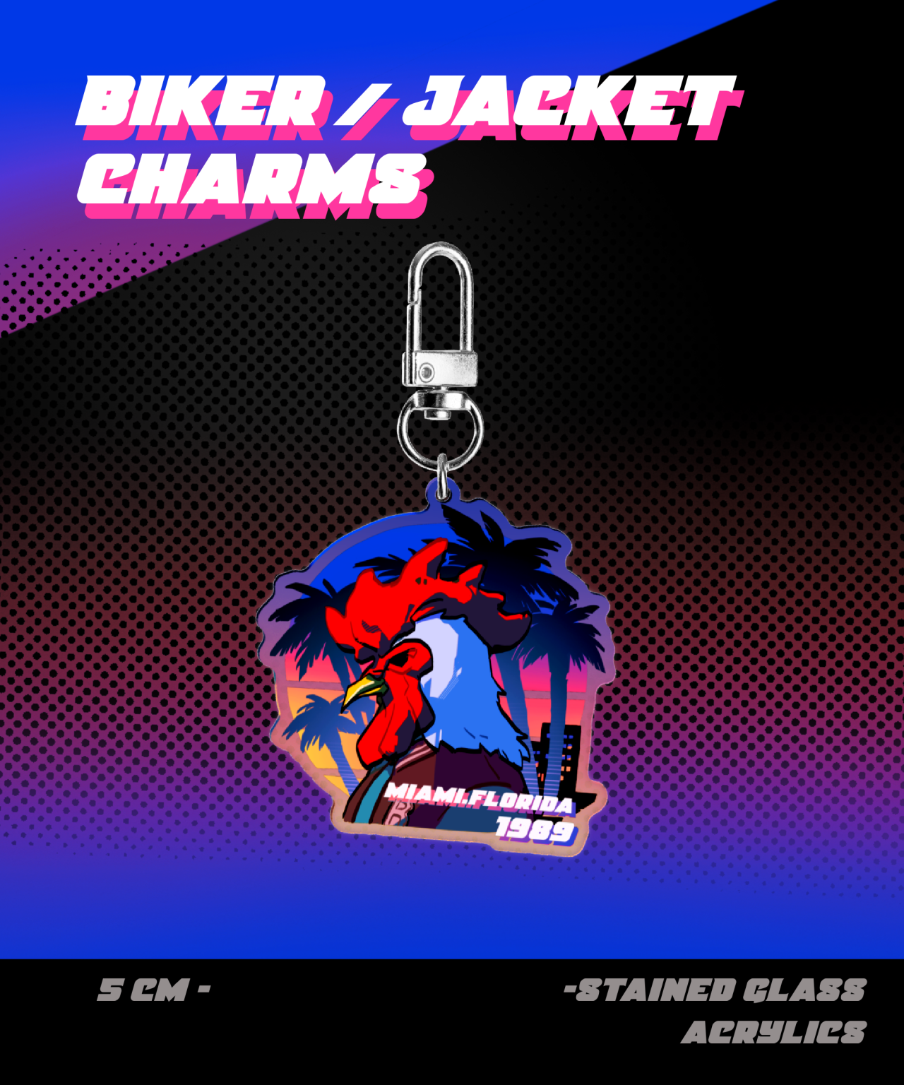 HLM Biker/Jacket Acrylic Charm acrylics game hlm tatsu