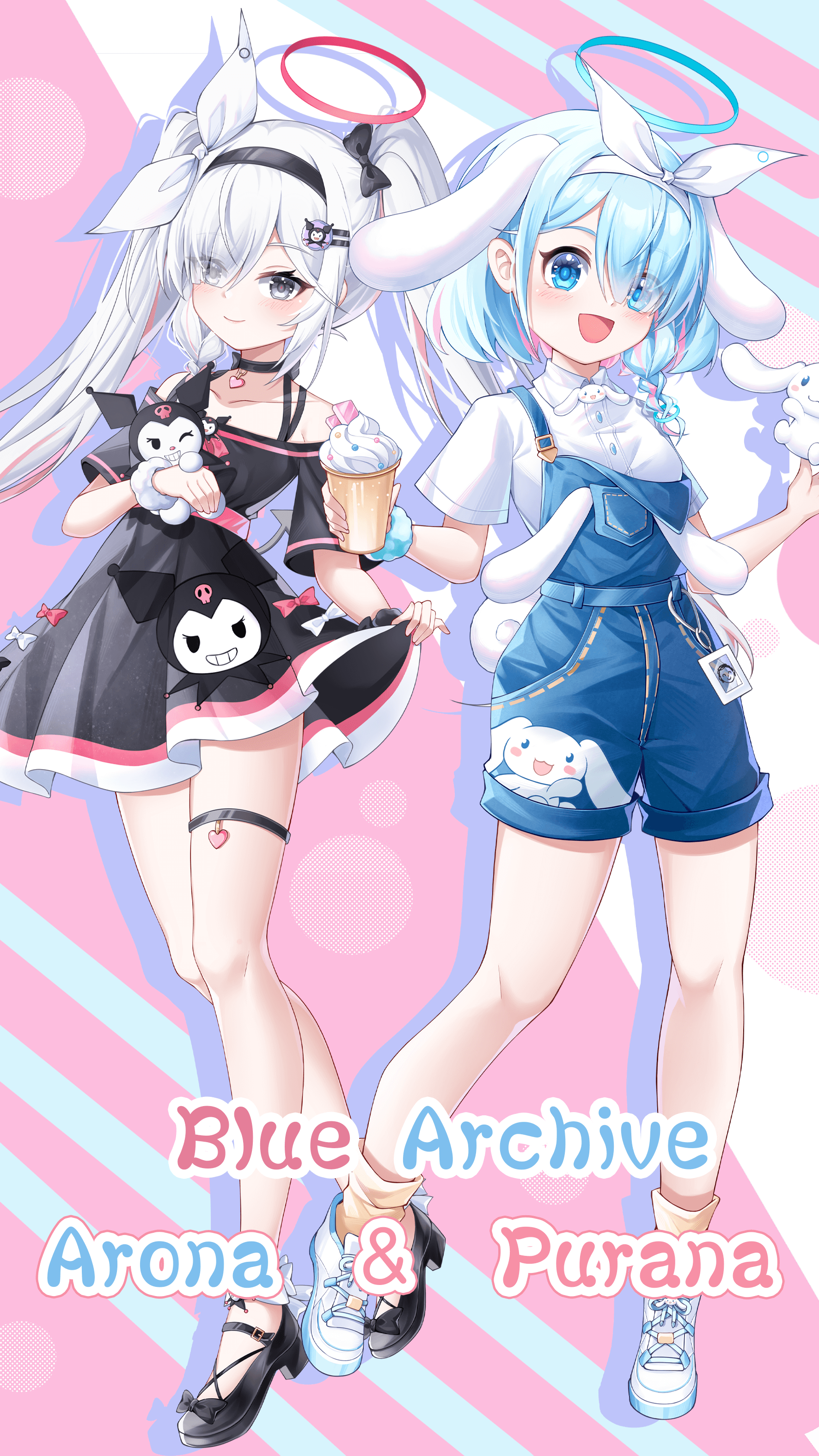 Blue Archive Arona&Plana Sanrio Series acrylics bluearchive doujin game ikkou