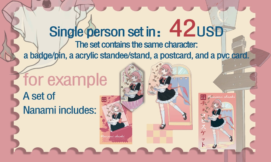 Danganronpa Maid Series Character Set acrylics Danganronpa doujin game tsubasa