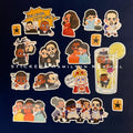 Hamilton-All cast PVC stickers-Musical doujin duc_paradise musical prints