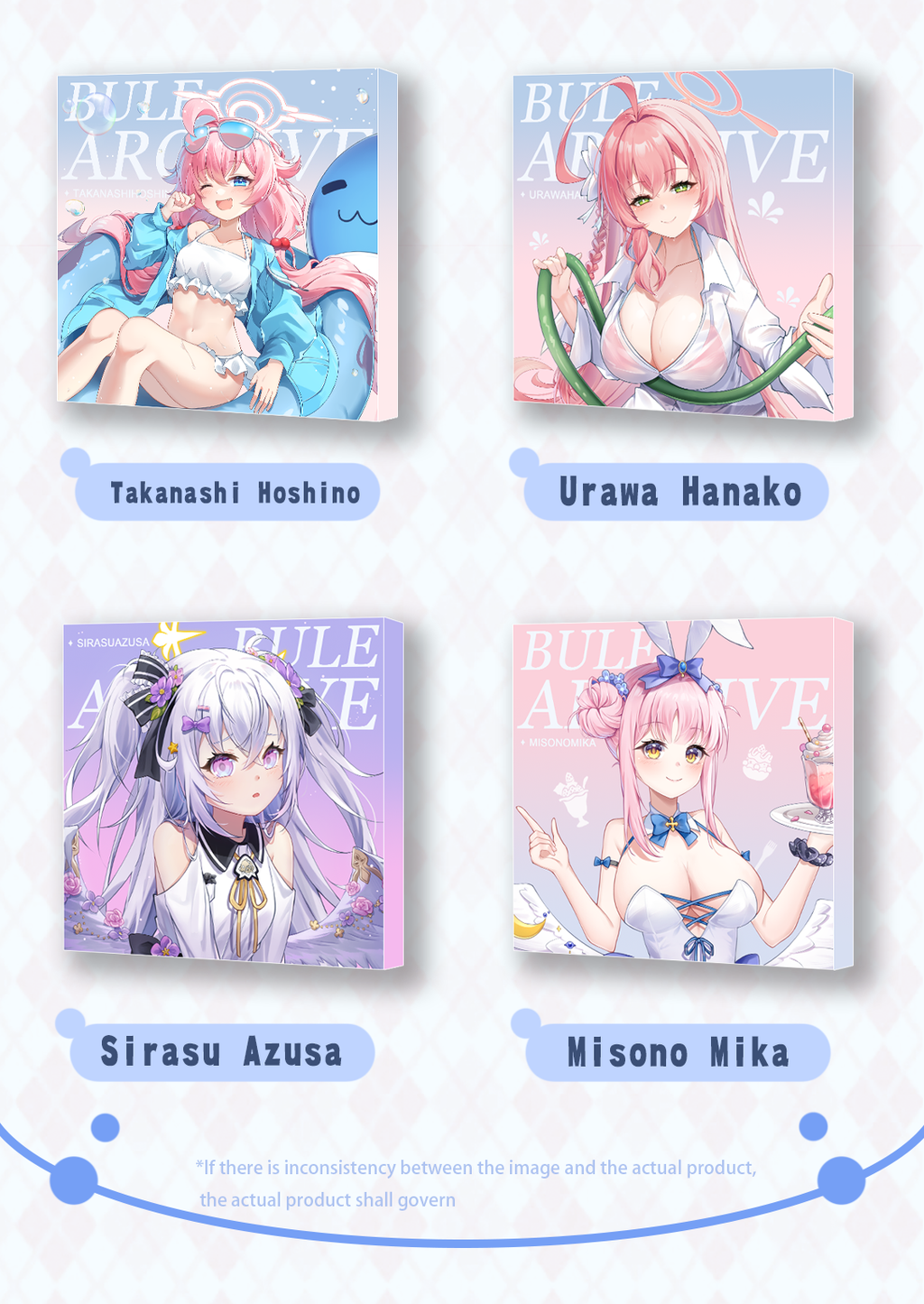 Blue Archive Acrylic Block acrylics bluearchive doujin game ikkou