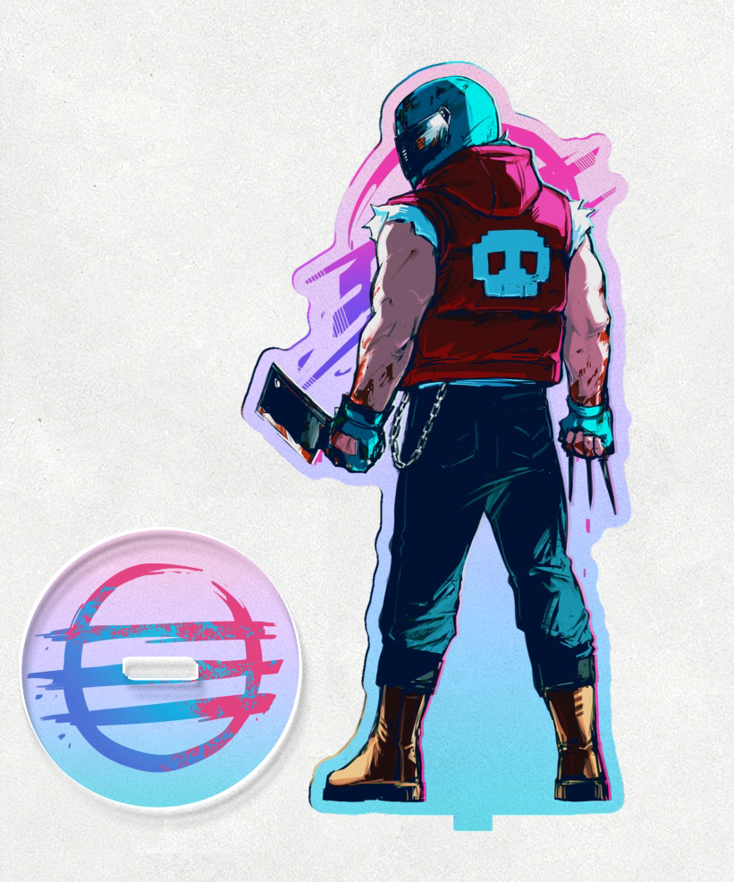 HLM Biker Standee acrylics game hlm tatsu