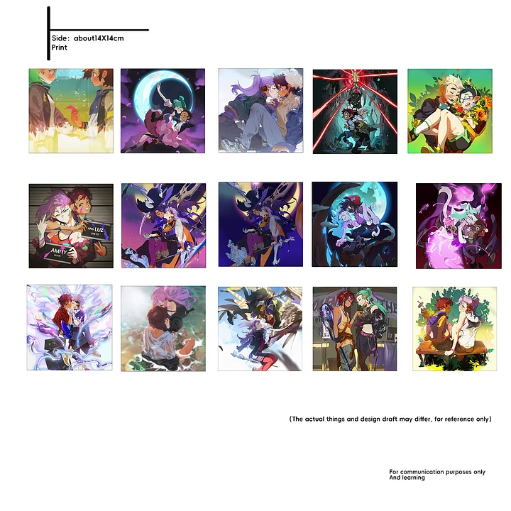 [🦉TOH Fanarts]Print art paper without edged(14X14cm) anime doujin prints TOH