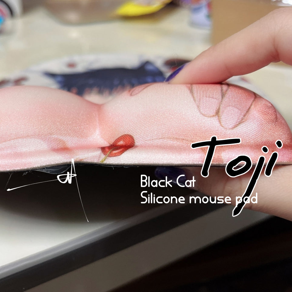 Black Cat Toji Mousepad anime doujin jjk kinoko mousepad