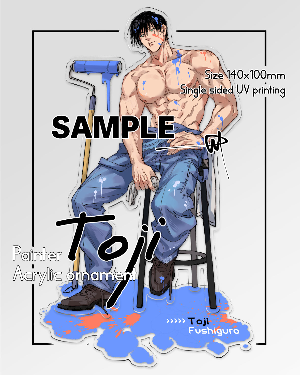 Painter Toji Standee acrylics anime doujin jjk kinoko