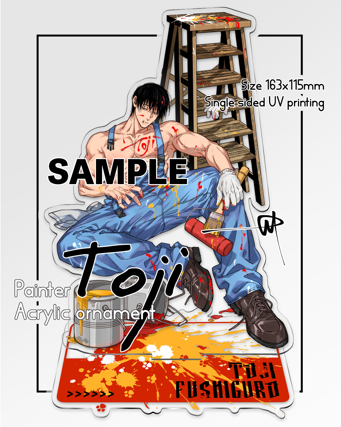 Painter Toji Standee acrylics anime doujin jjk kinoko