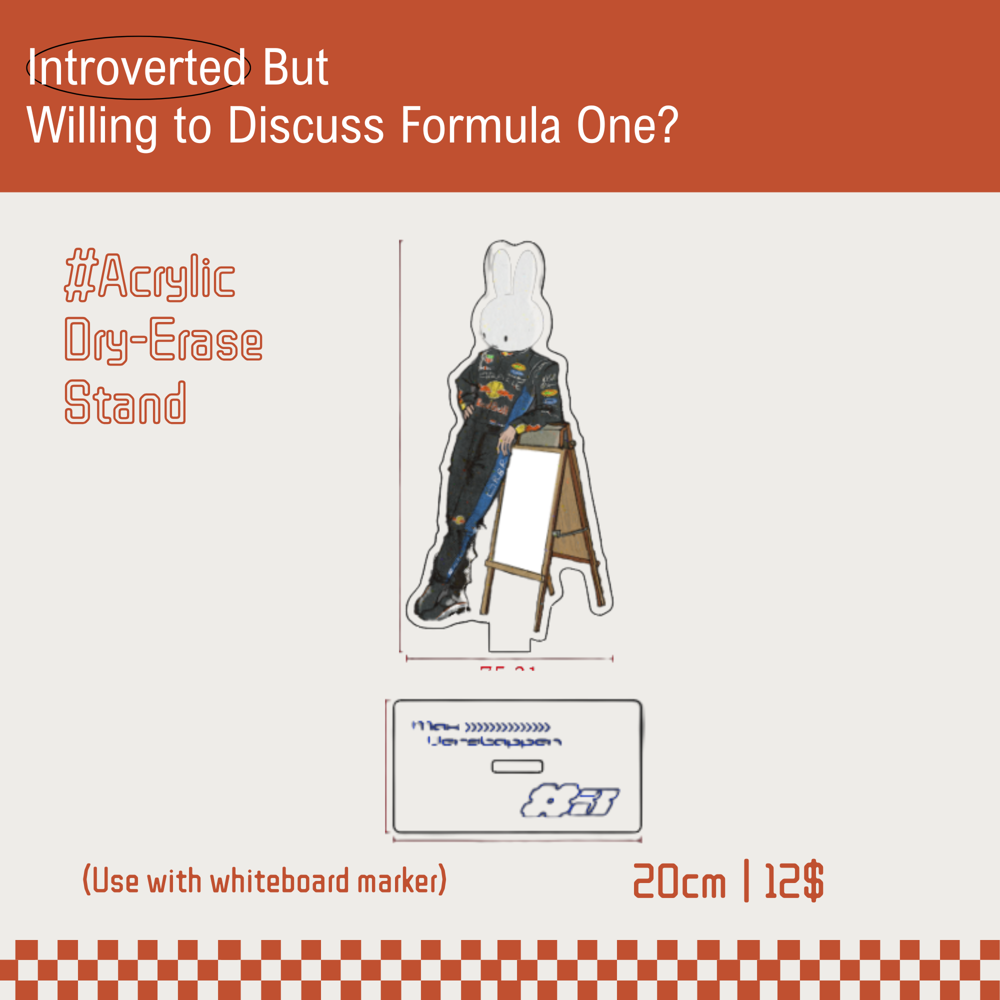 Introverted…but willing to discuss Formula One? Fanmade Merch