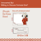 Introverted…but willing to discuss Formula One? Fanmade Merch