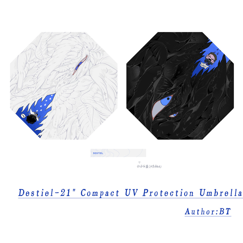 Destiel-21" Compact UV Protection Umbrella