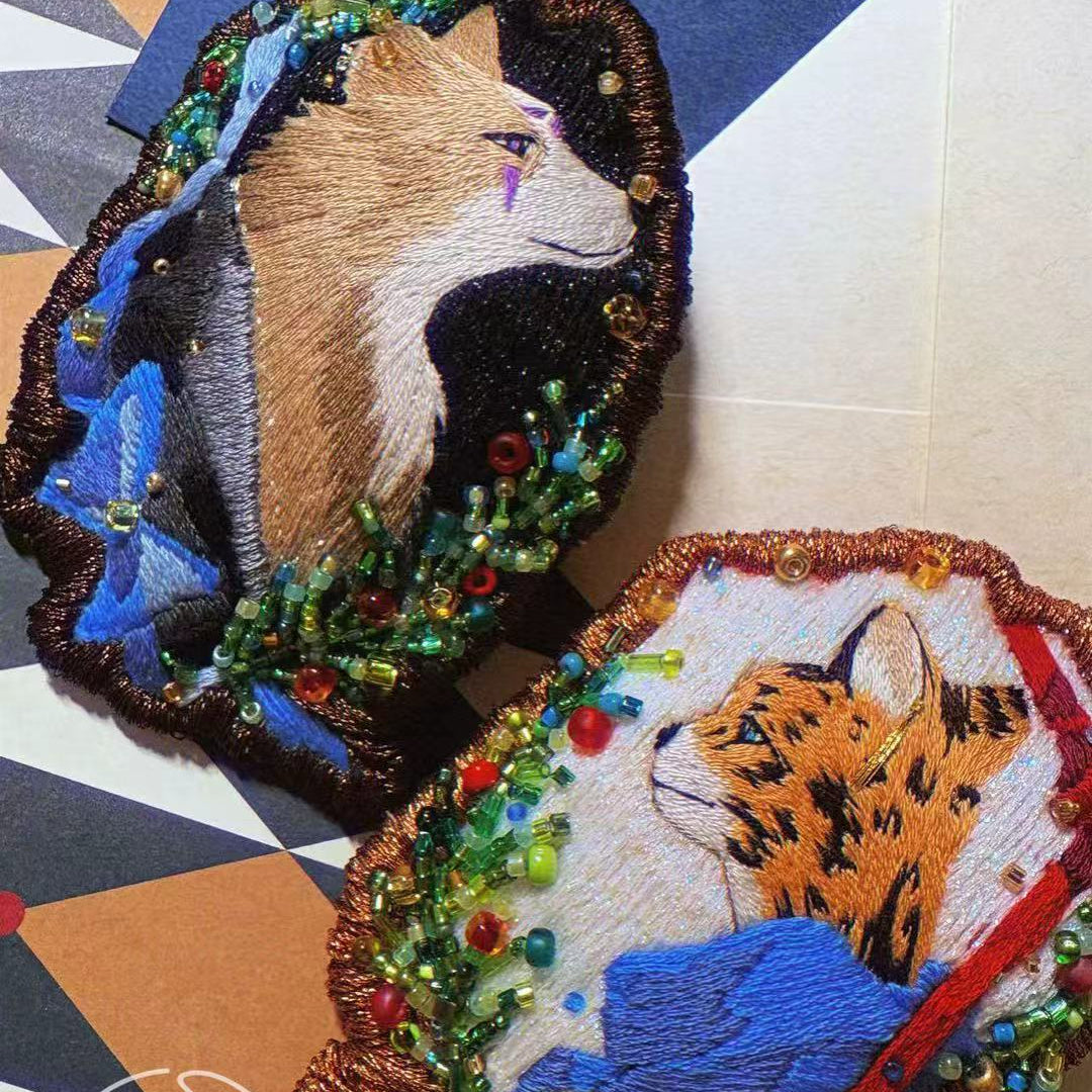 Customize-Animal/Portrait Handmade Embroidery accessories doujin game nemui_studio zelda