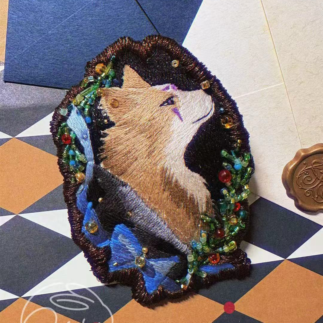 Customize-Animal/Portrait Handmade Embroidery accessories doujin game nemui_studio zelda