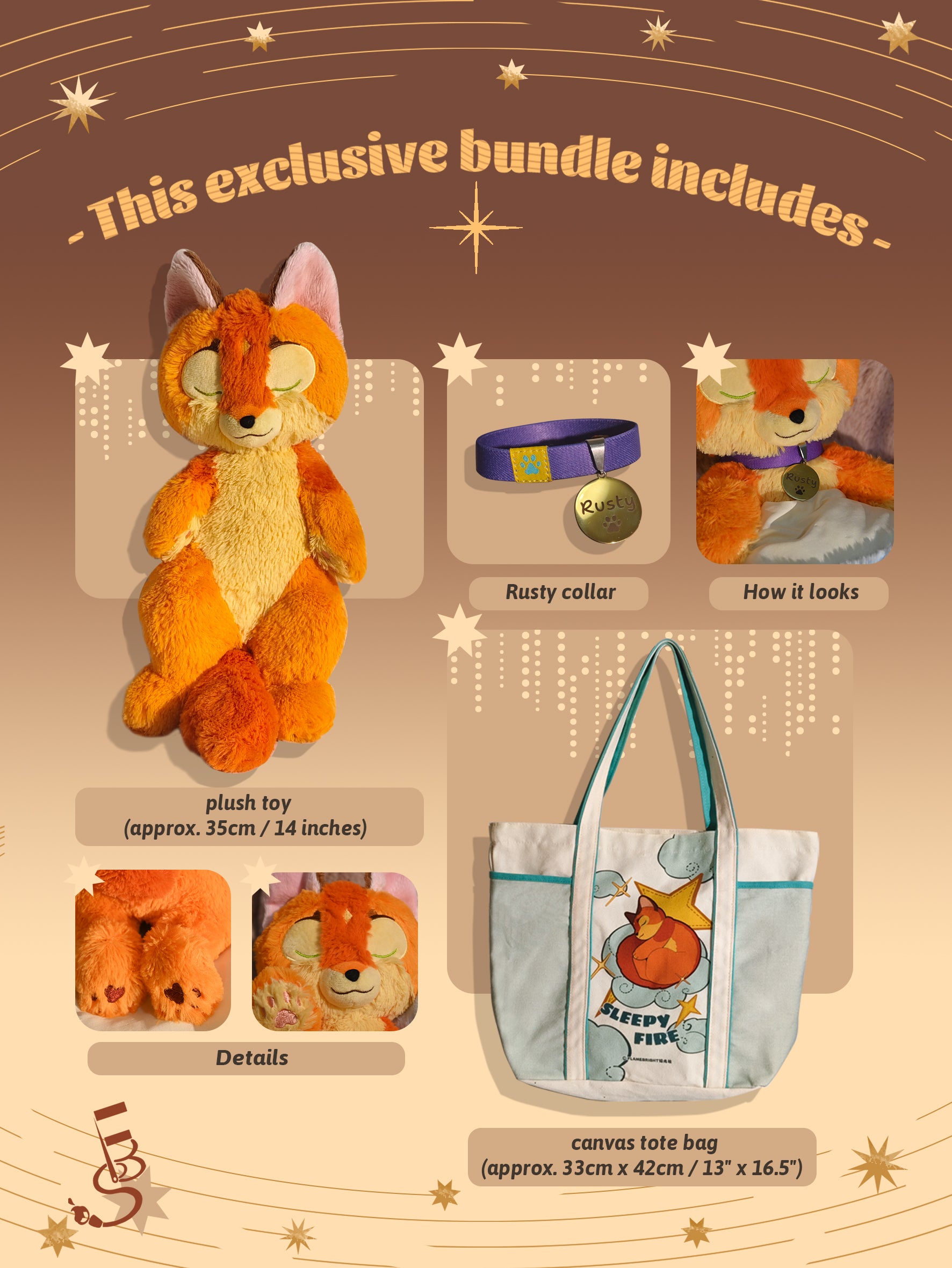 Sleepy Fire doujin plushie