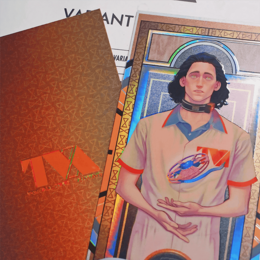 TVA Variant Loki Reverse UV Laser Ticket a3n acrylics doujin rps