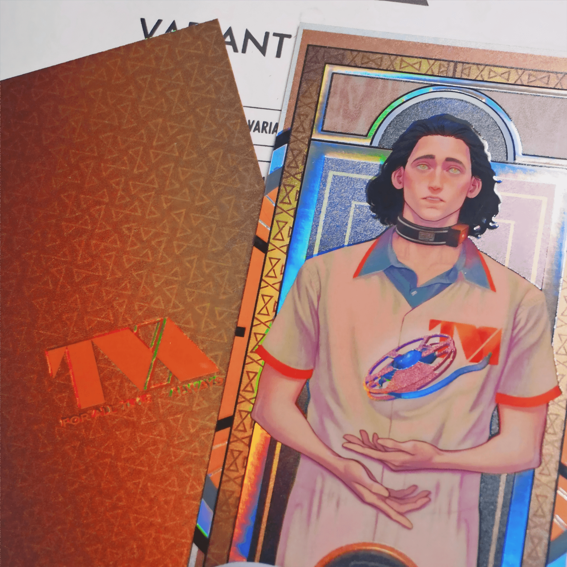 TVA Variant Loki Reverse UV Laser Ticket a3n acrylics doujin rps