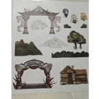 Canto VII Artbook "Myosotis"/Sticker Sheet/Pop-up Invitation doujin game limbuscompany prints