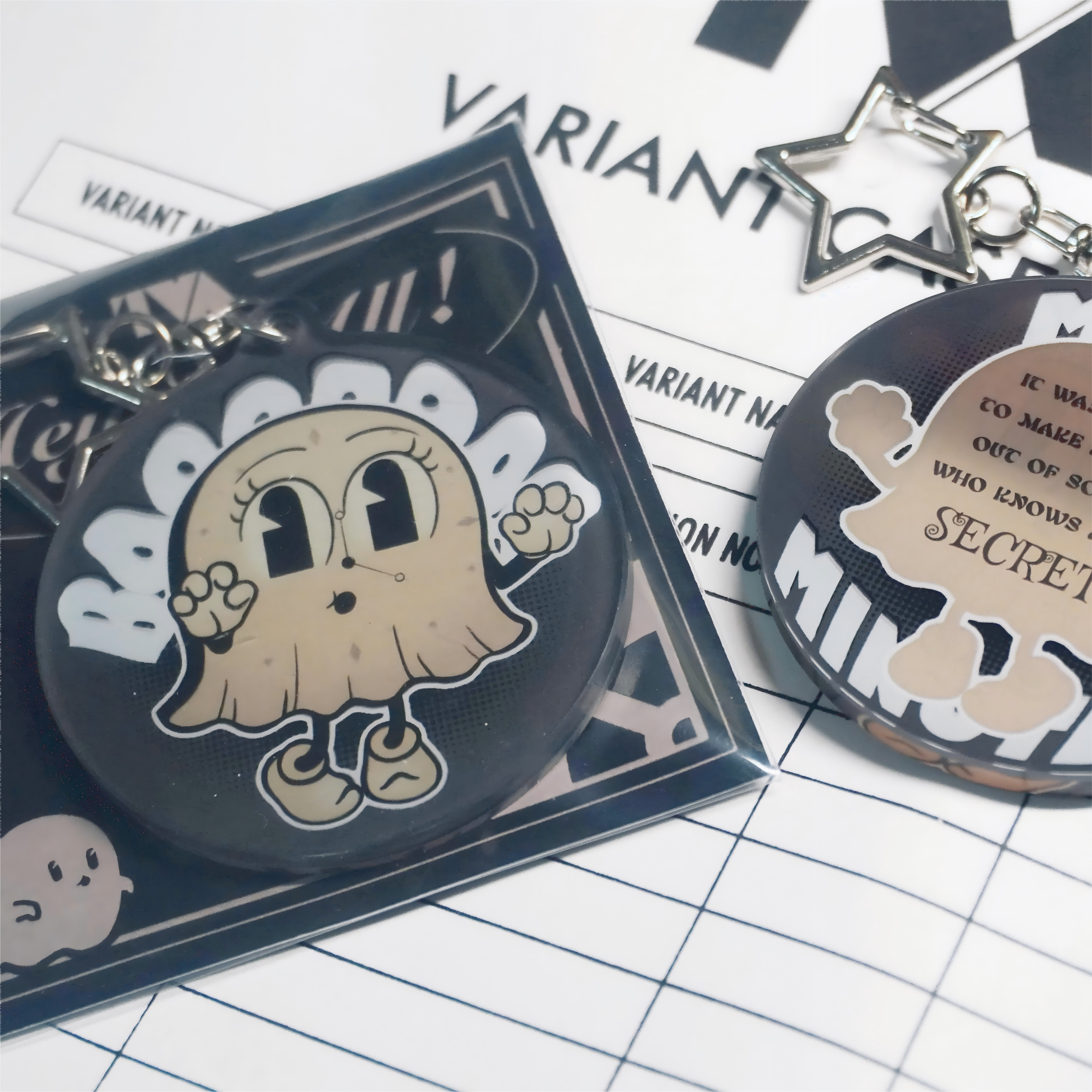 TVA Miss Minutes Ghost Clock Ver. Acrylic Charm a3n acrylics doujin rps