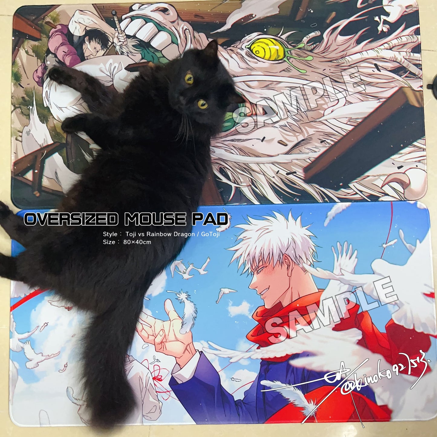 JJK Oversized Mousepad/Deskpad anime doujin jjk kinoko mousepad