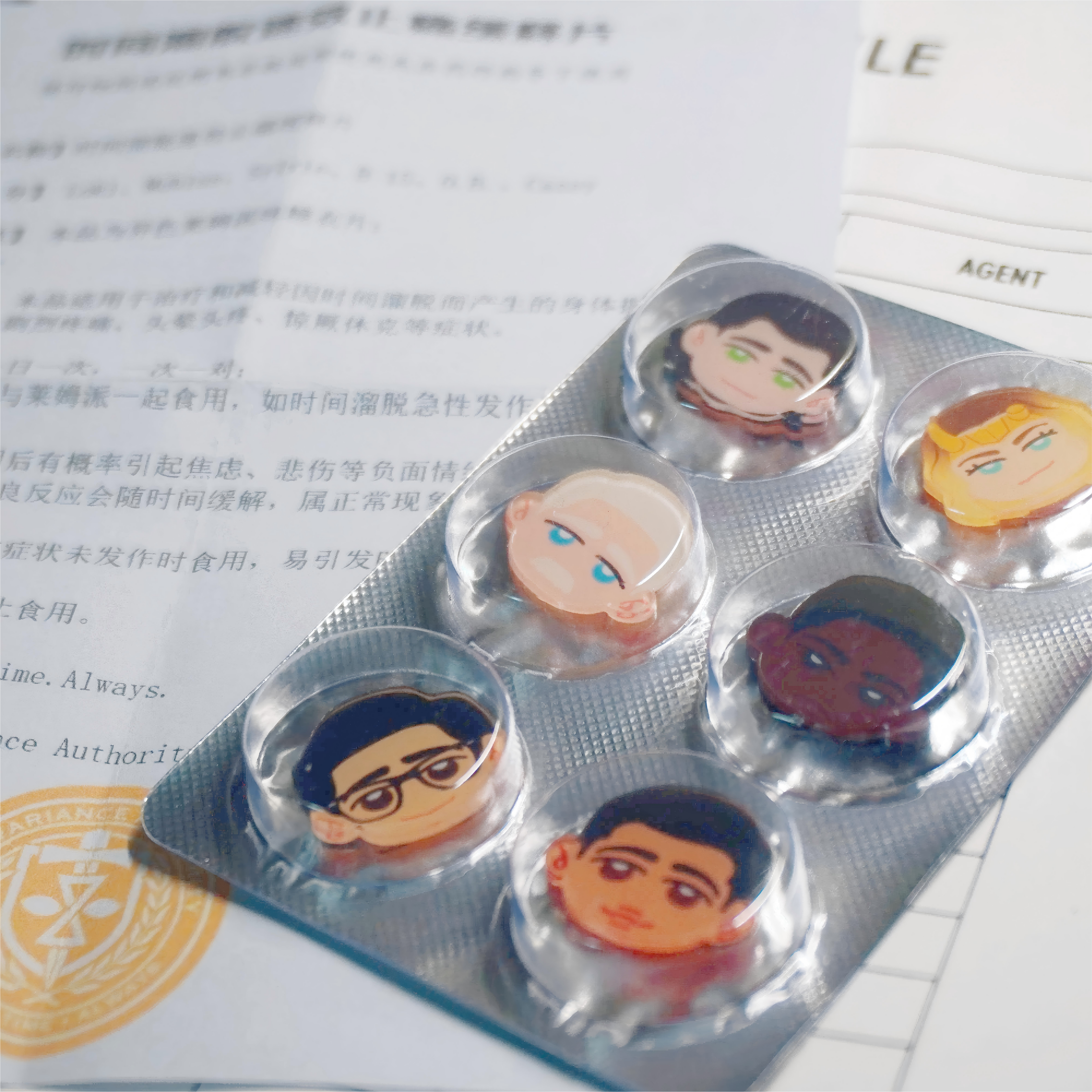 TVA Family Acrylic Pill Shaker a3n acrylics doujin rps