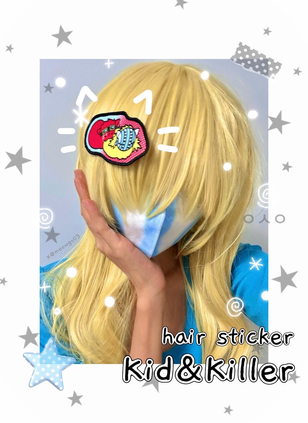 Kid & Killer Hair Sticker — One Piece KID PIRATES Fan Made