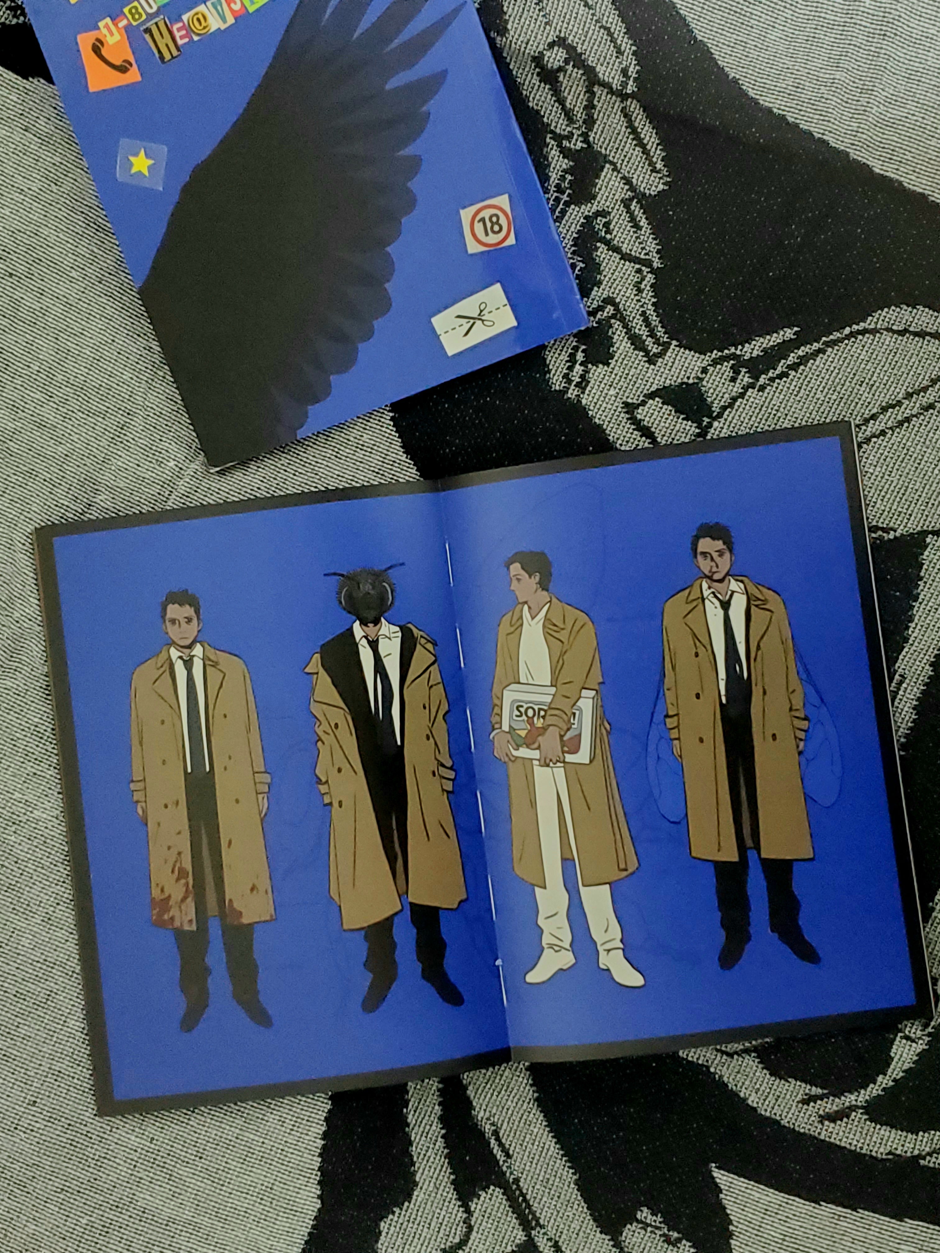 Angel of Thursday Castiel-centric Artbook doujin prints spn