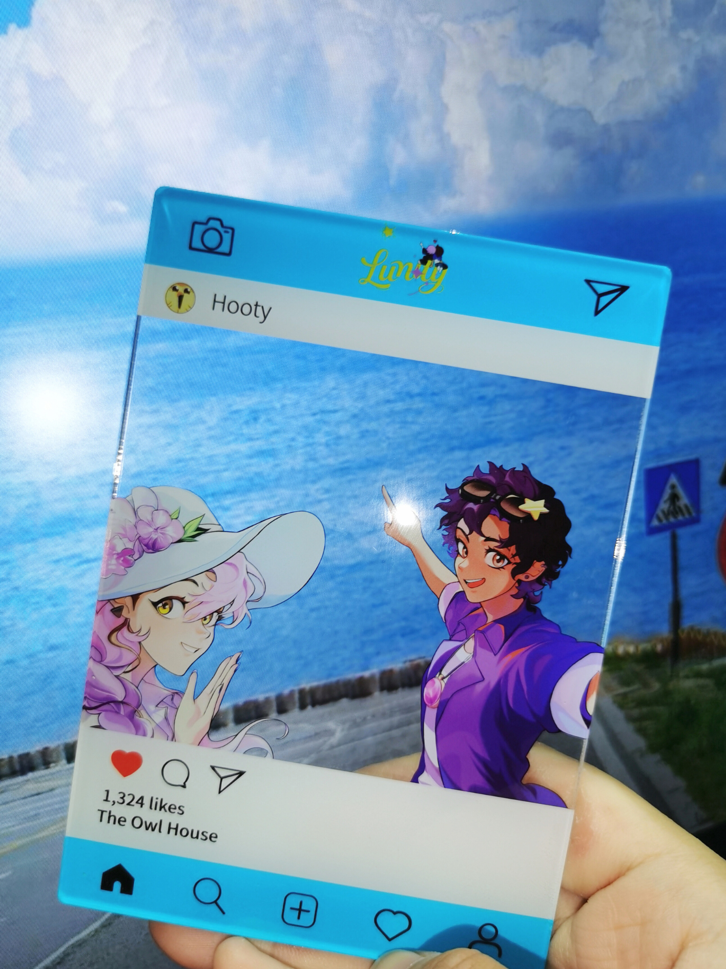 TOH  Limited Summer Travel Clear Acrylic Charm