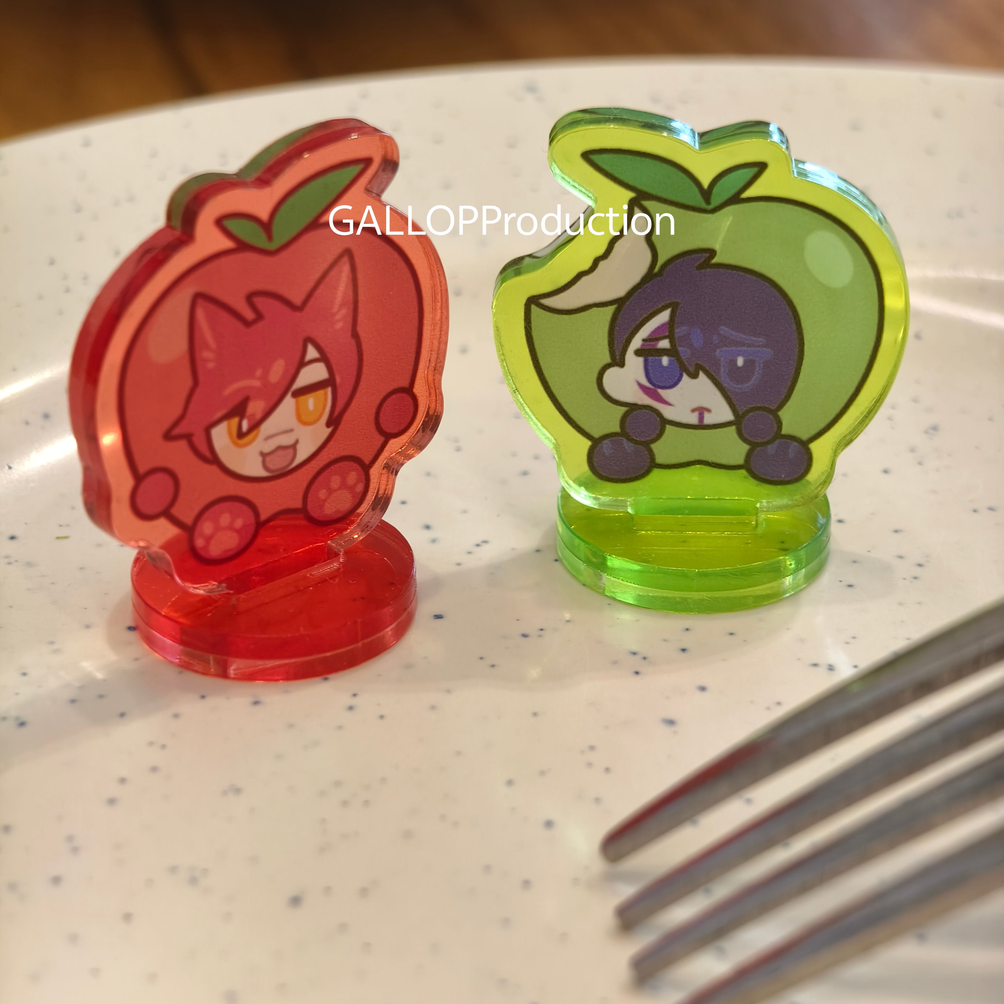 Settphel Apple Mini Acrylic Standee acrylics CharlesZwei doujin game