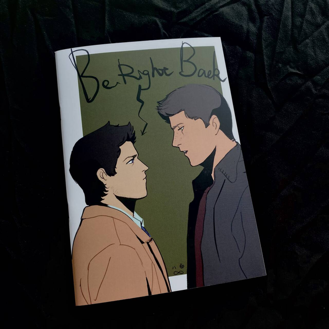 BE RIGHT BACK Destiel Comic doujin prints spn