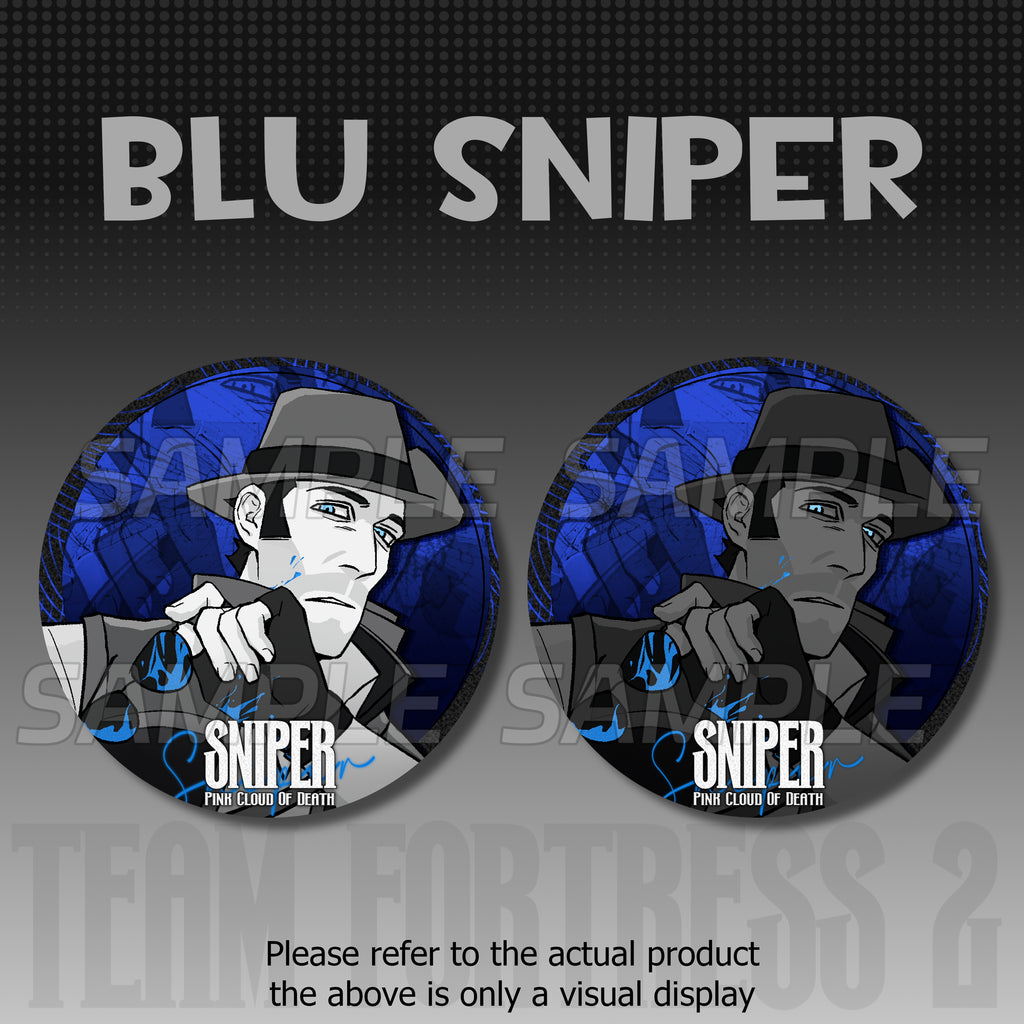 Team Fortress2-75mm Reflective Badge/Pin