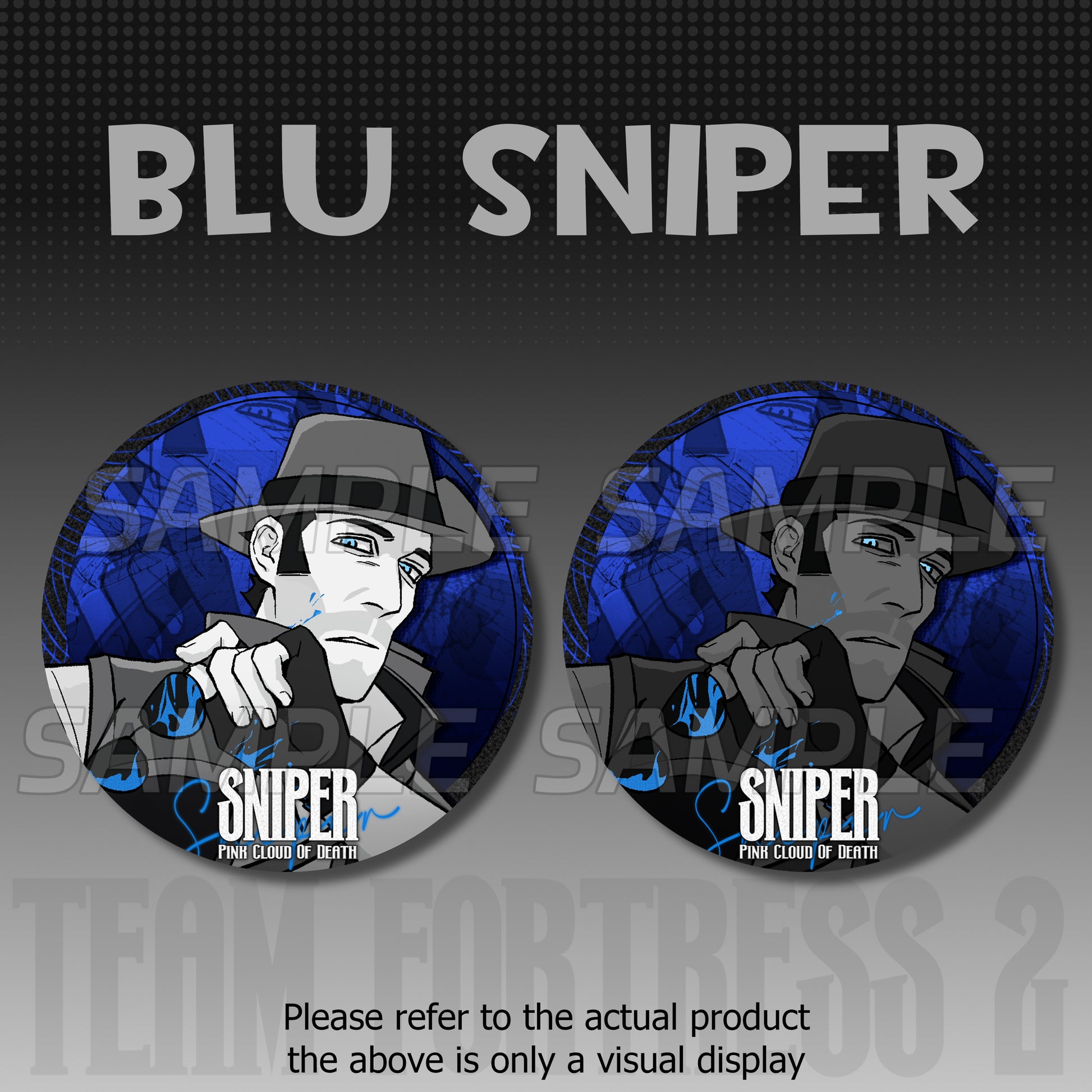 Team Fortress2-75mm Reflective Badge/Pin