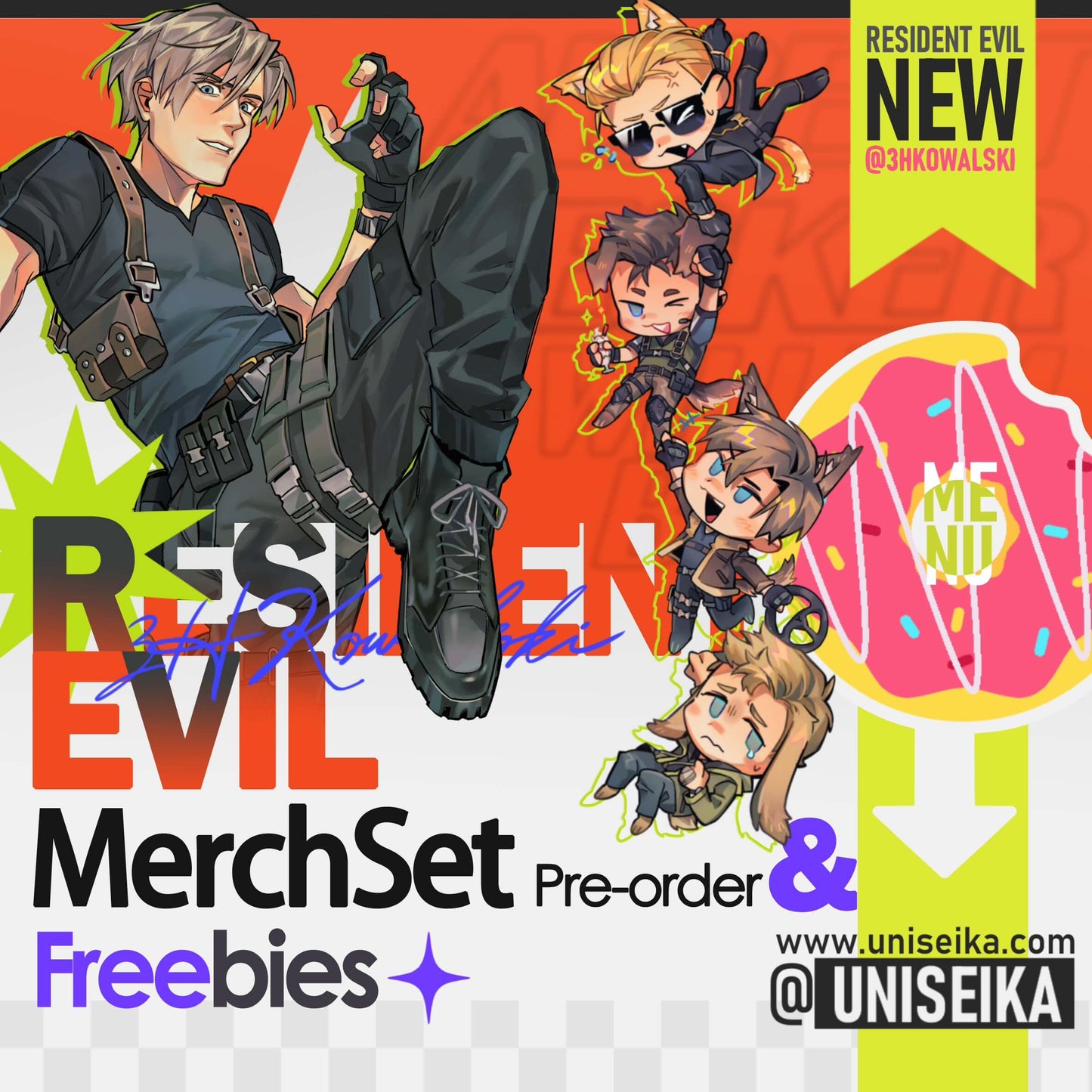 Pre-order Resident Evil Merch Set by @3HKOWALSKI