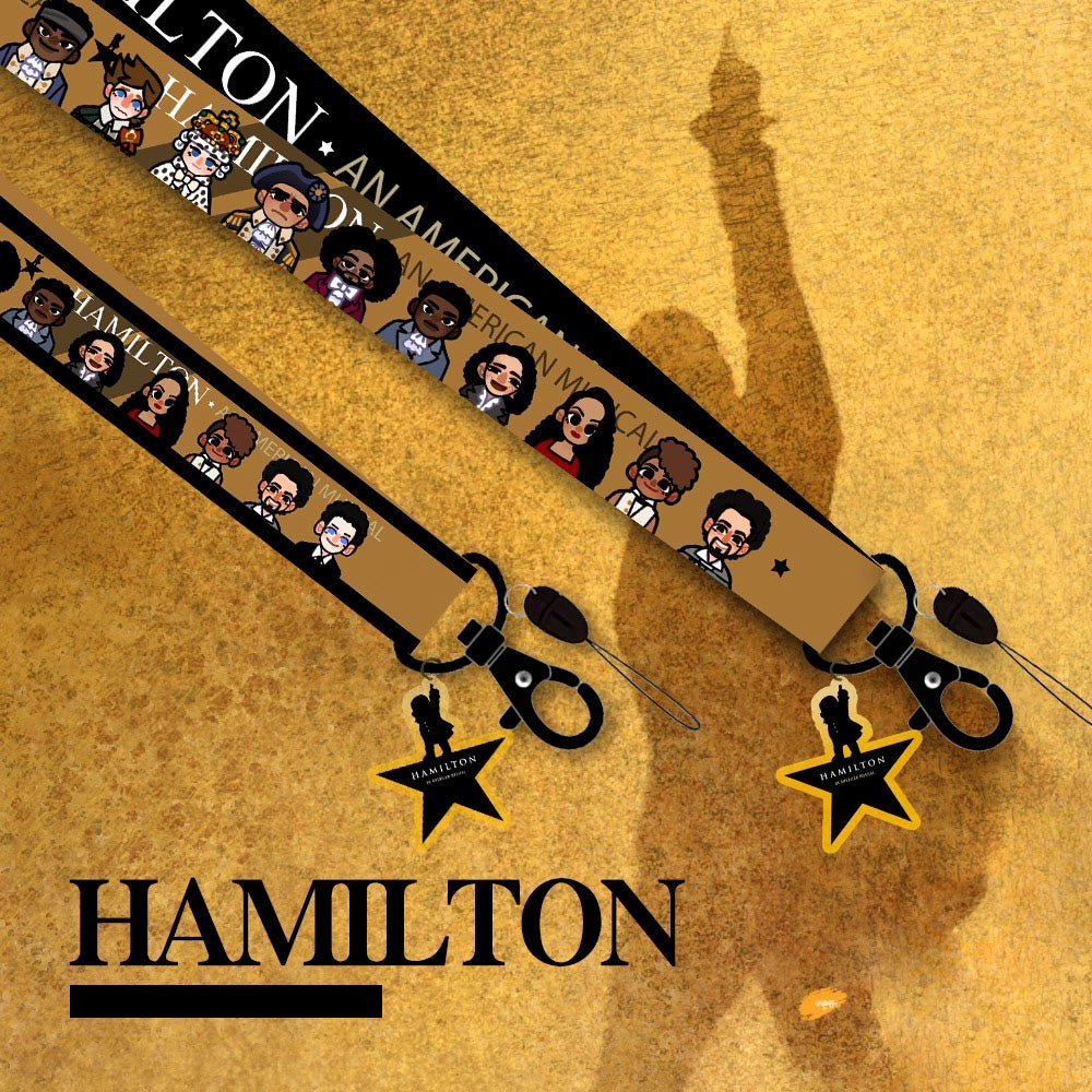 Hamilton-All cast Phone Strap-Musical doujin duc_paradise musical