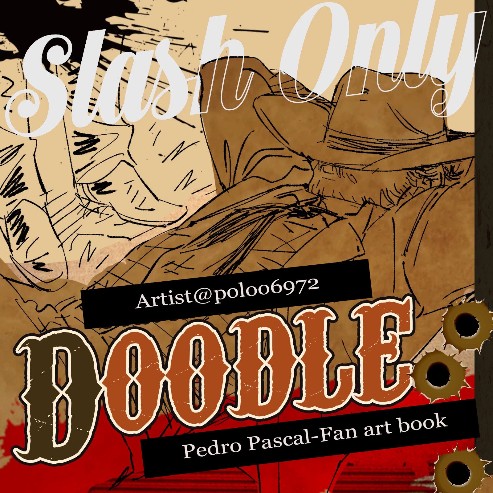 Pedro Pascal-Fan art book/Ticket Stub/Postcard doujin duc_paradise game prints
