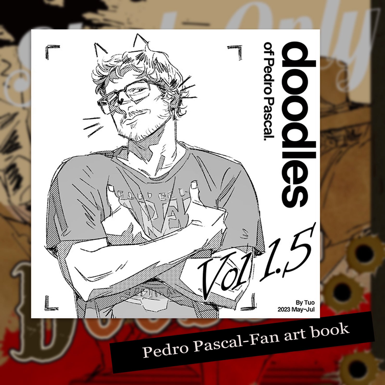 Pedro Pascal-Fan art book/Ticket Stub/Postcard doujin duc_paradise game prints