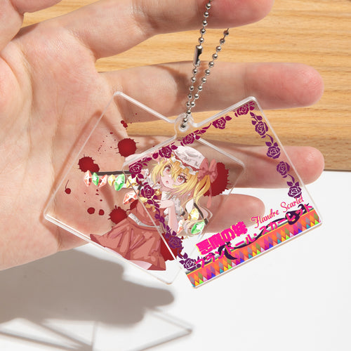Alice/Flandre/Kaguya Keychain acrylics doujin flsan game touhou