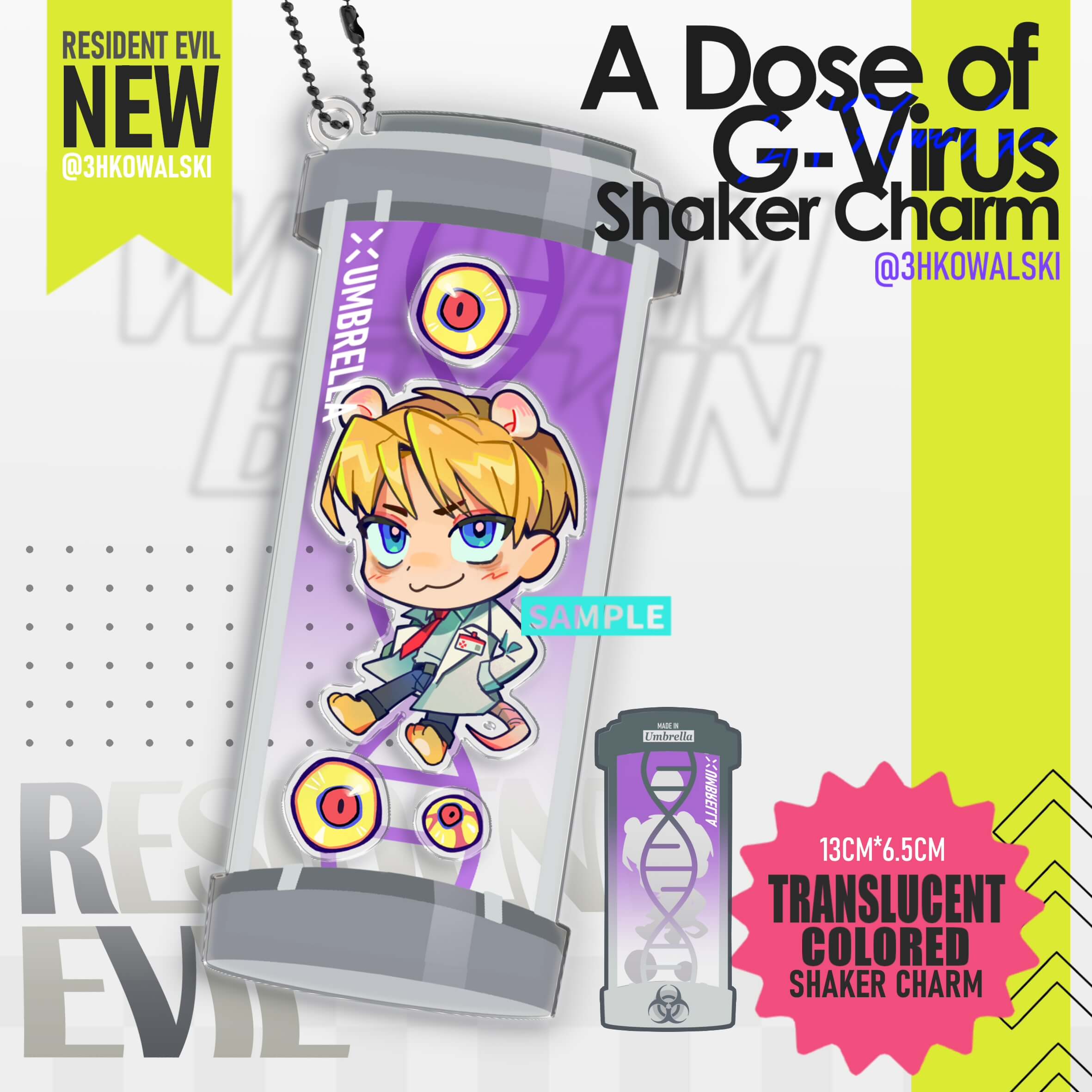 Pre-order Resident Evil Merch Set by @3HKOWALSKI 3HKowalski acrylics doujin game Resident Evil