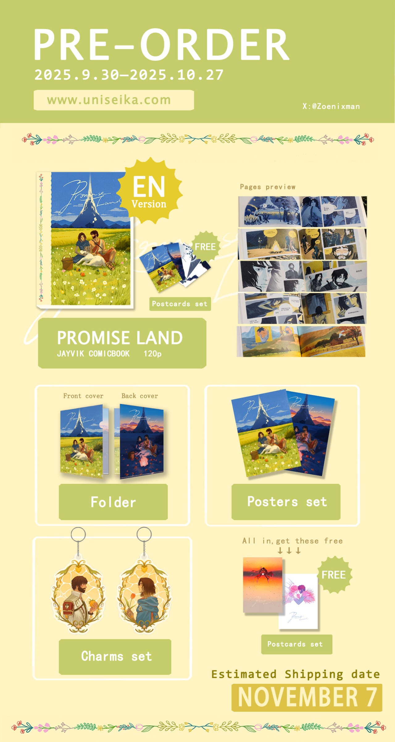 Jayvik Comic《Promise Land》 Series by Zoenixman anime arcane doujin prints