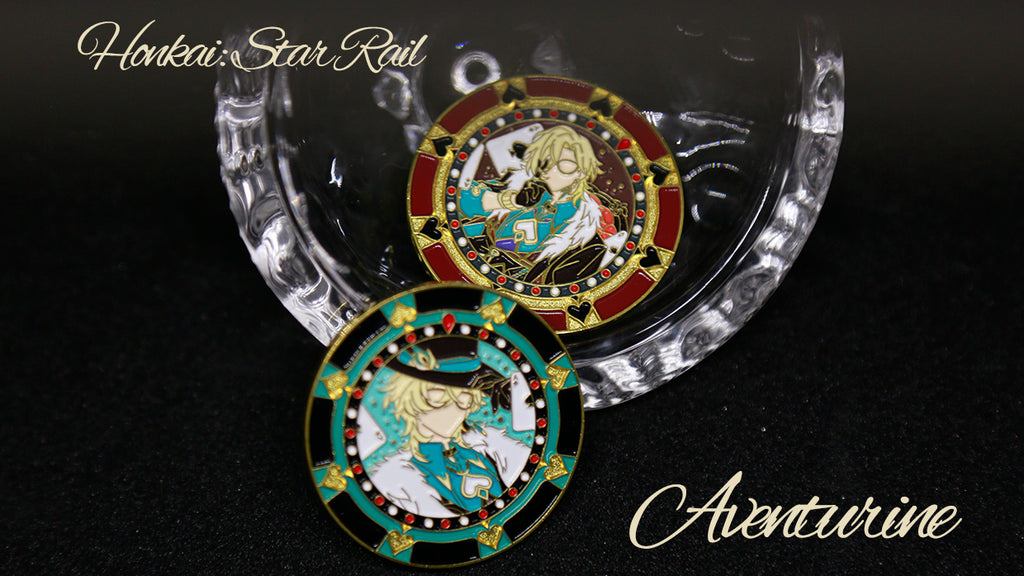 HonKai-砂金 Aventurine-Metal Enamel Coin doujin game honkai kefantasy
