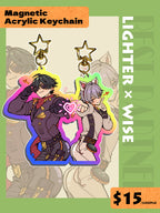 LighterWise Magnetic Double-Sided Acrylic Keychain acrylics doujin game serenecity ZenlessZoneZero