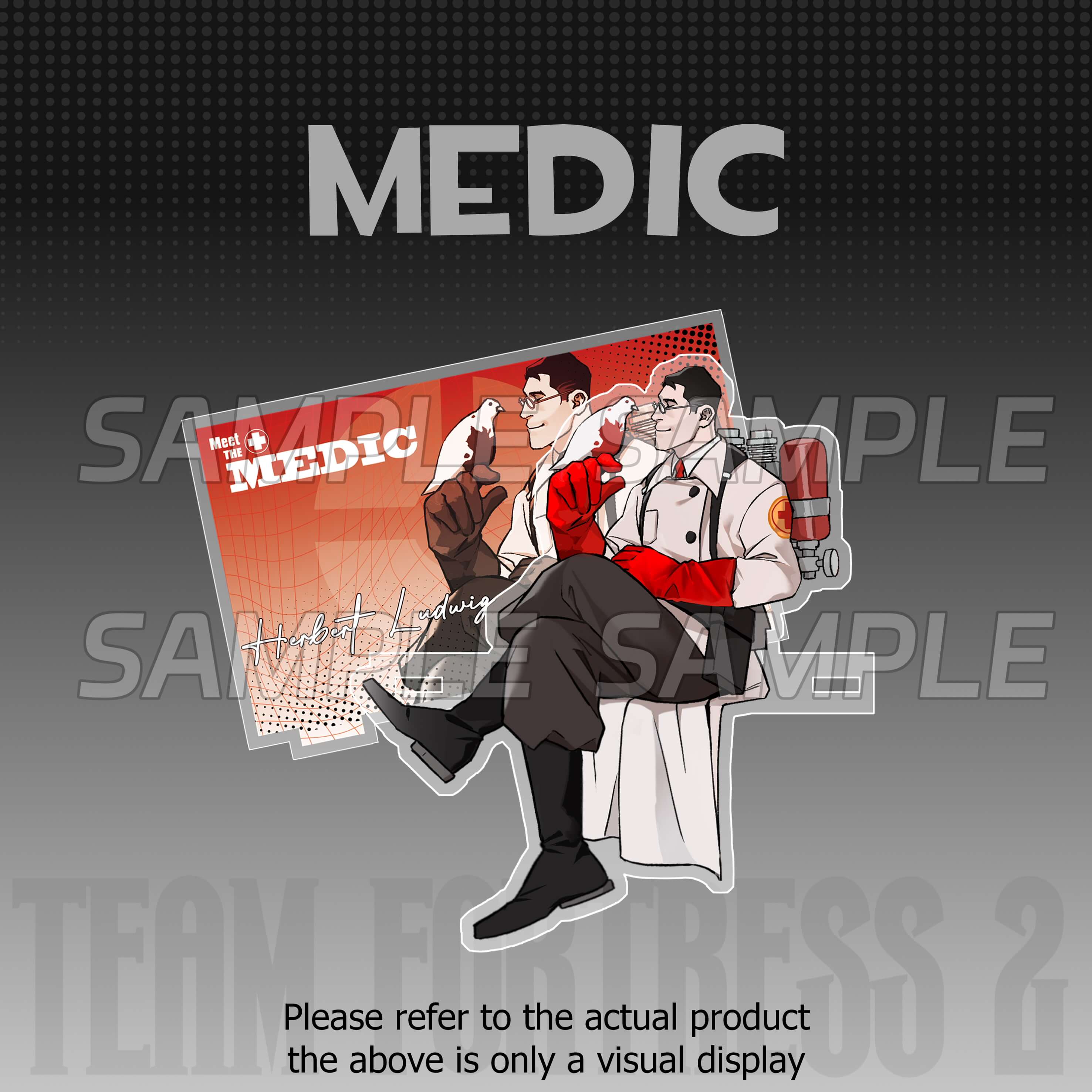 Team Fortress2-Sitting Standee acrylics doujin game teamfortress