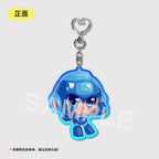Colored Window Glitter Key Chain (Megaman CLASSIC) acrylics game ling6 megaman