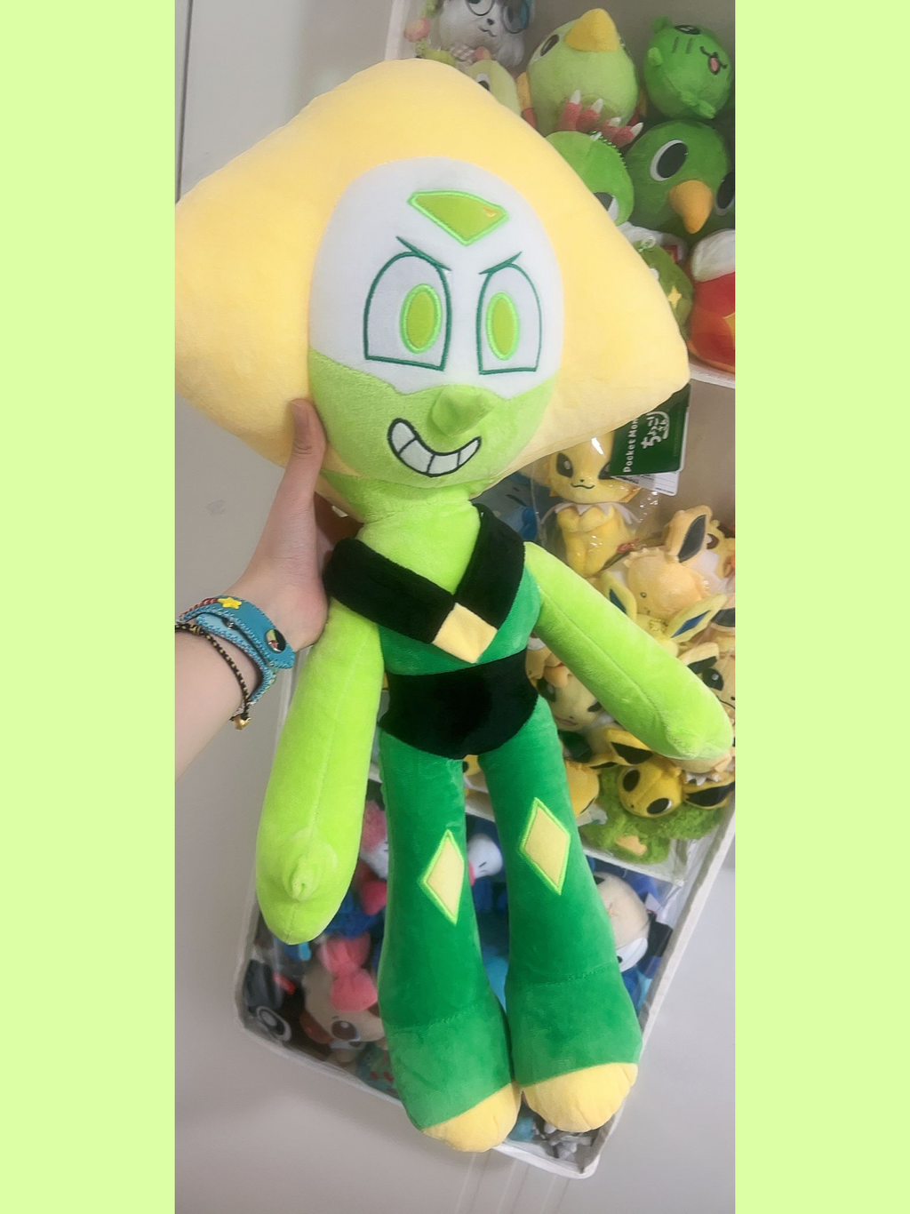Peridot plush toy 60cm Large Steven Universe fan-made plush