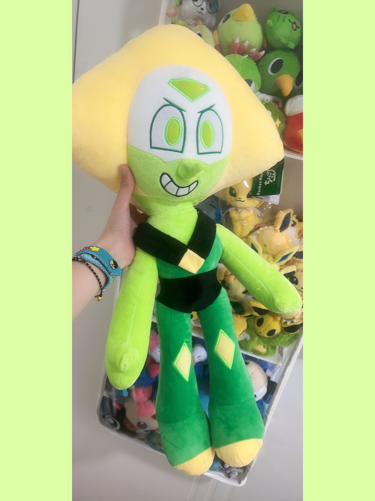 Peridot plush toy 60cm Large Steven Universe fan-made plush