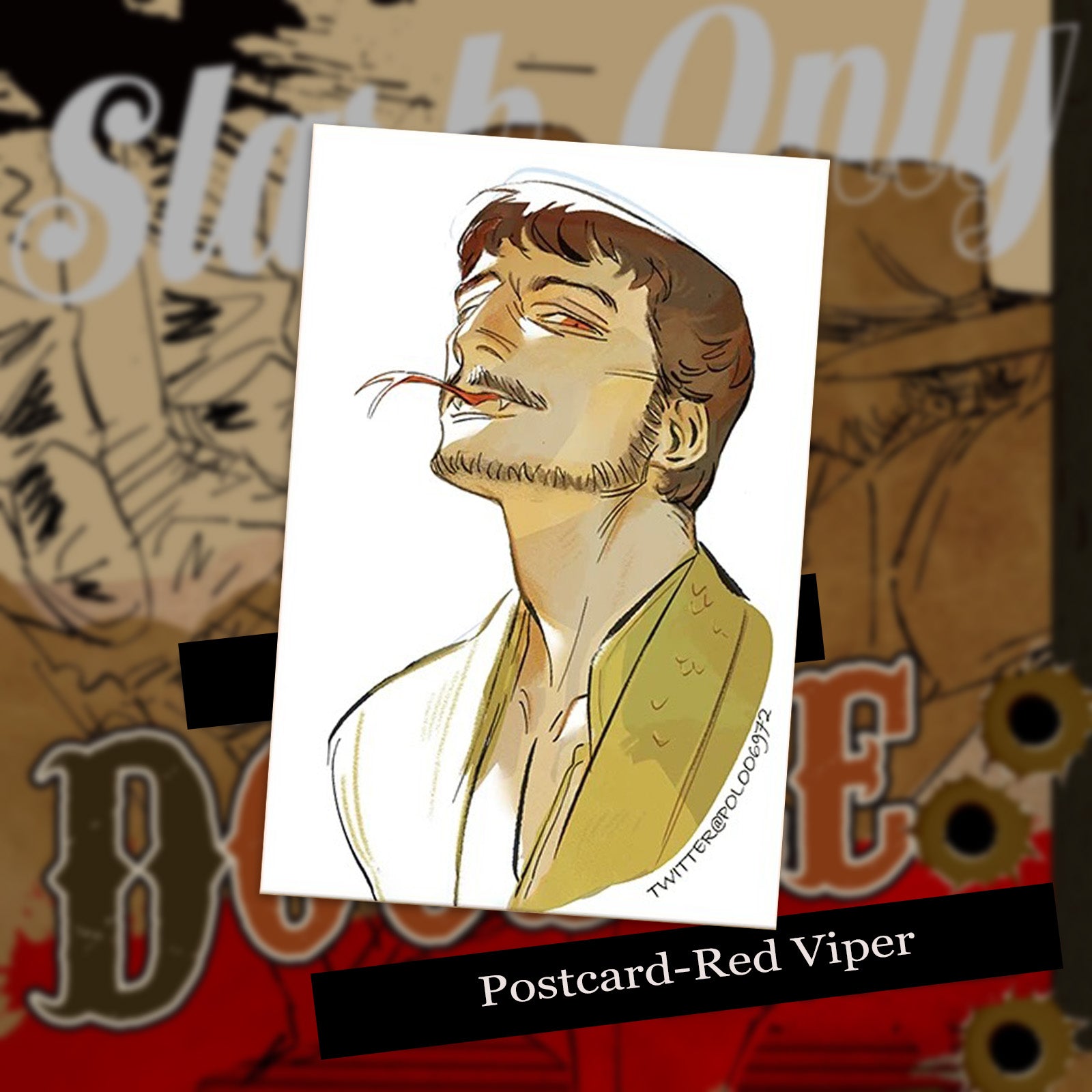 Pedro Pascal-Fan art book/Ticket Stub/Postcard doujin duc_paradise game prints