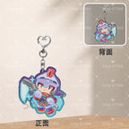 Colored Window Glitter Key Chain (Megaman ZX) acrylics game ling6 megaman