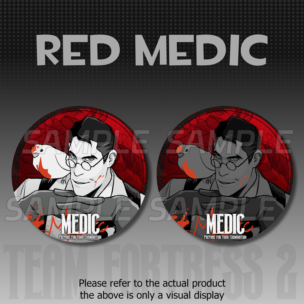 Team Fortress2-75mm Reflective Badge/Pin