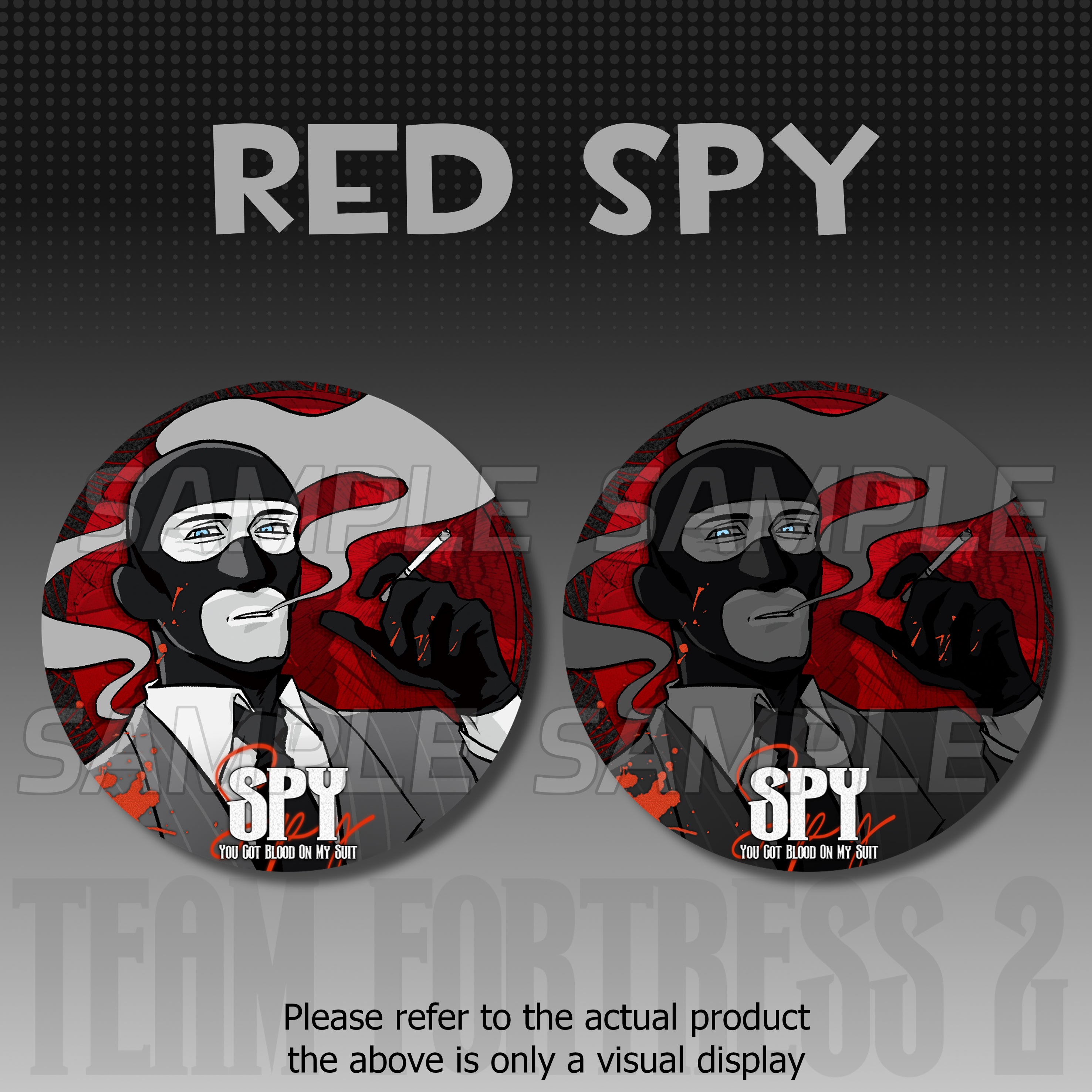 Team Fortress2-75mm Reflective Badge/Pin doujin game pins teamfortress