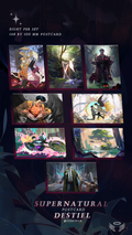 SPN Destiel Postcard Set doujin prints spn