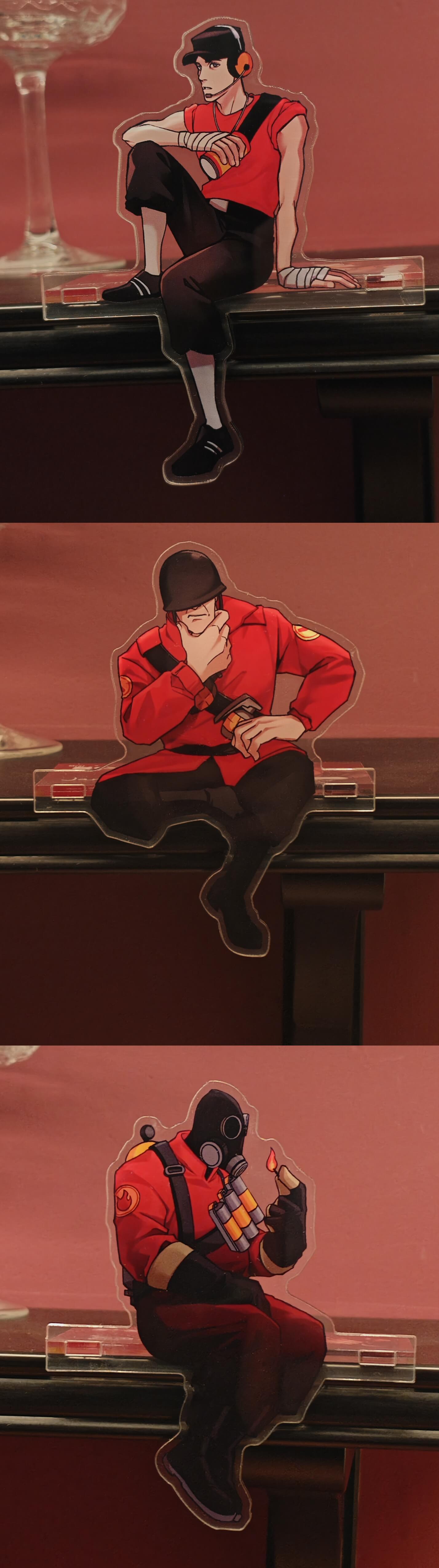 Team Fortress2-Sitting Standee acrylics doujin game teamfortress