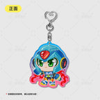Colored Window Glitter Key Chain (MegamanX) acrylics game ling6 megaman