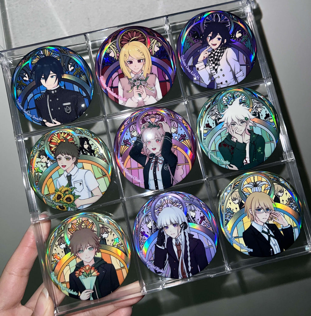 Danganronpa Flower Language Series Badge/pin Danganronpa doujin game pins tsubasa
